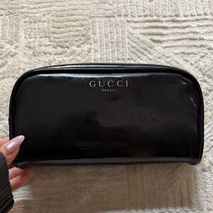 Gucci Glossy Black Beauty Pouch
